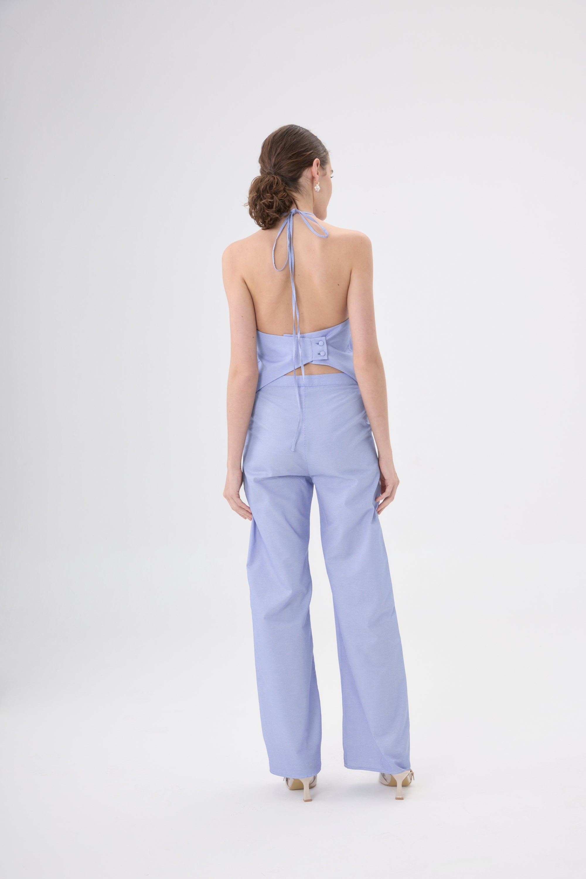 Amara Bağcıklı Pantolon - Mavi