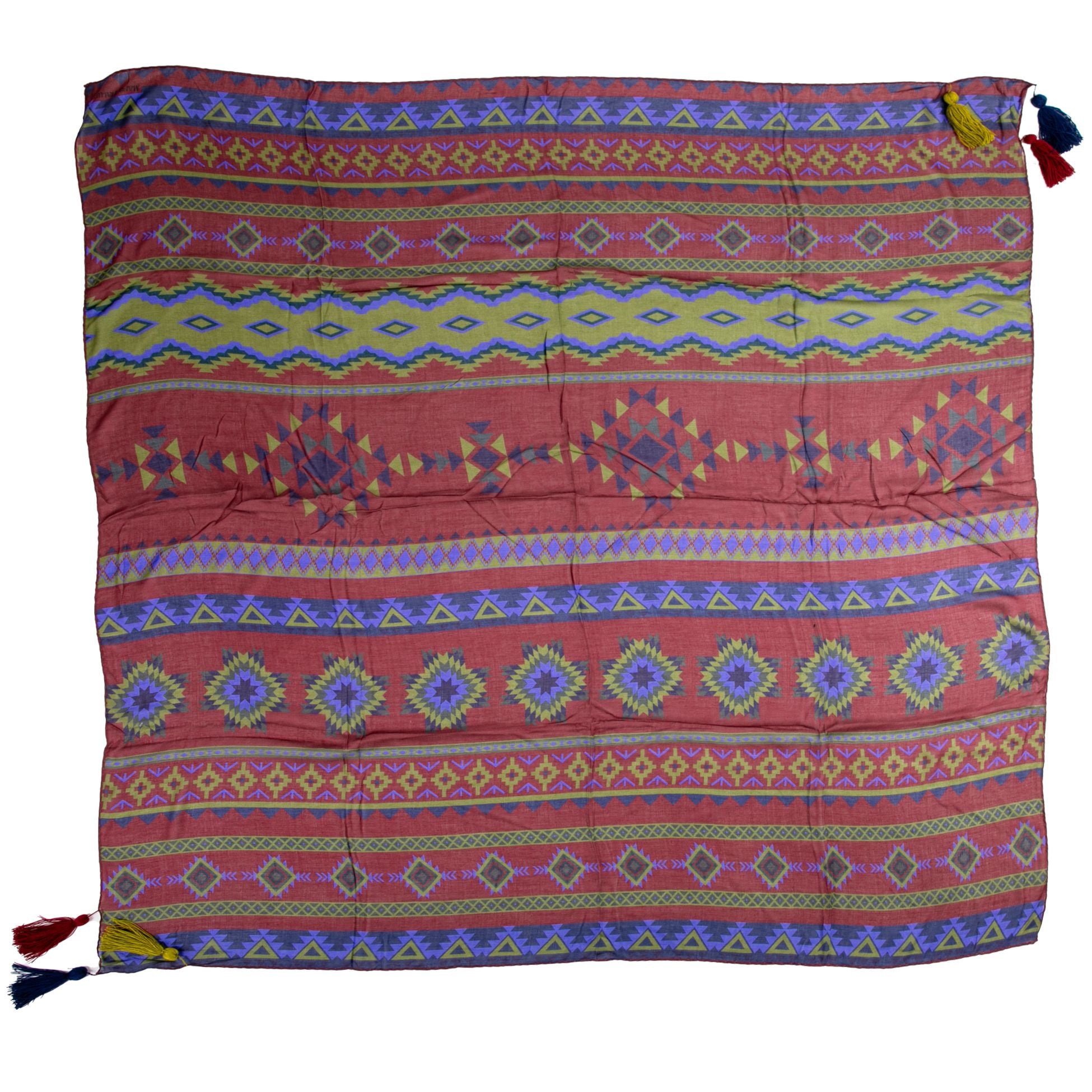 Inka Burgundy Şal