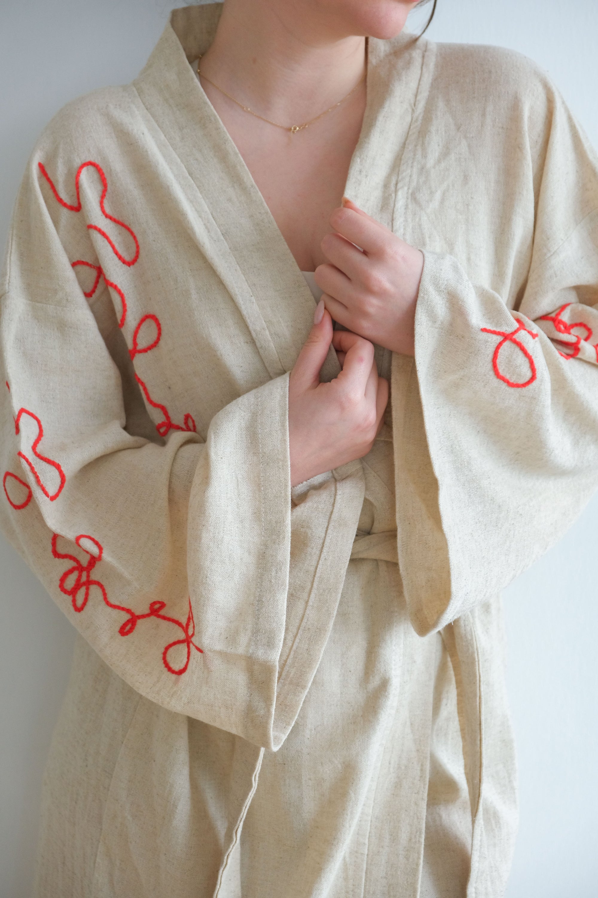 Kimono Ottoman Red