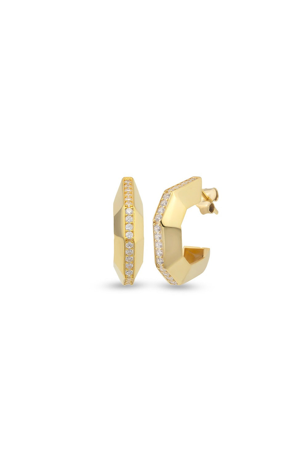 Nova Gold Küpe Beyaz