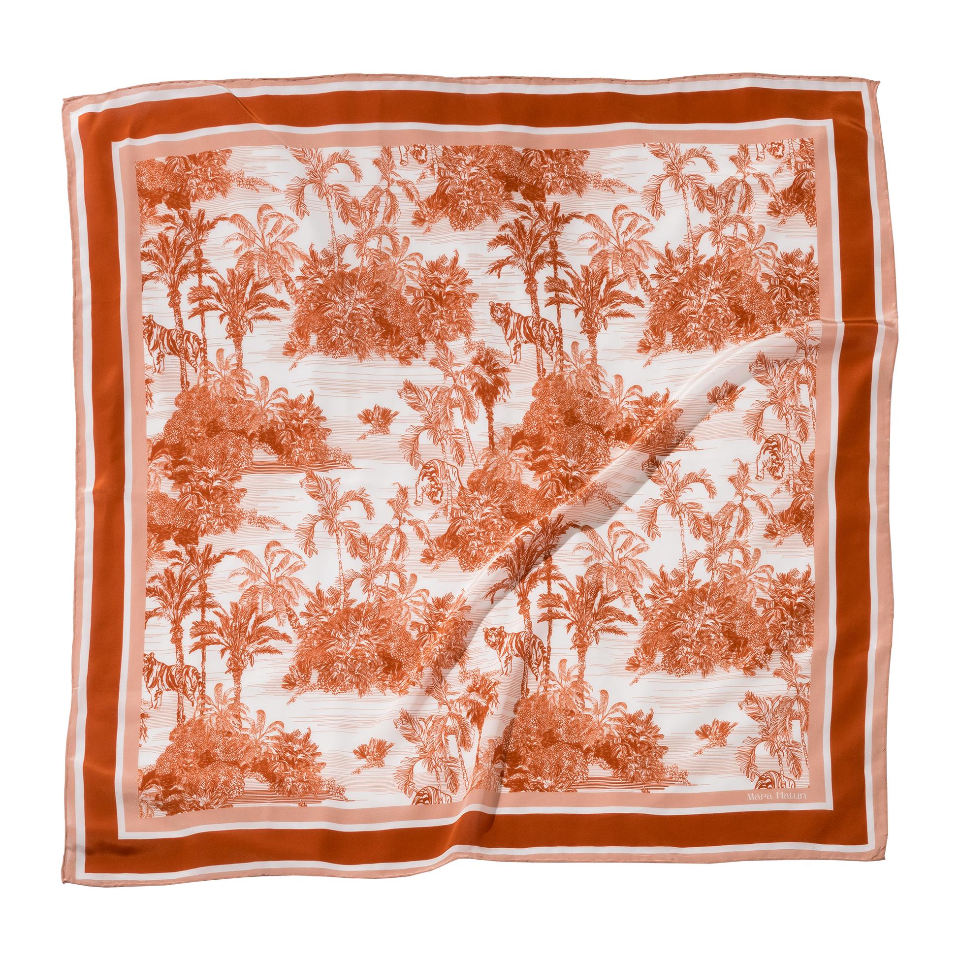 Toile De Jouy Orange Bloom Eşarp