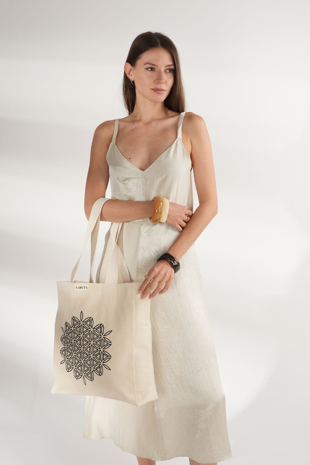 Tote Bag Yaşam Çiçeği